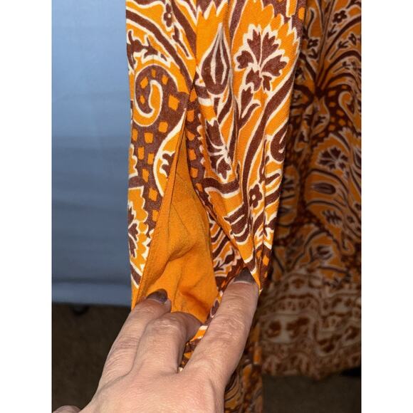 Knox Rose Maxi Sun Dress Long Tank 2x Xxl Summer Orange Brown Sexy Fashion - Picture 6 of 6